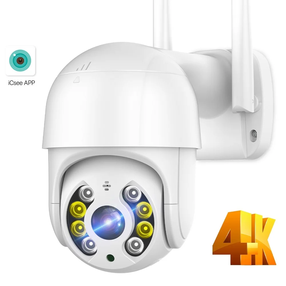 Go! 8MP 4K Wifi IP Camera Outdoor H.265 5MP Wireless PTZ Camera WiFi CCTV Security Camera 1080P AI Tracking Video Surveillance