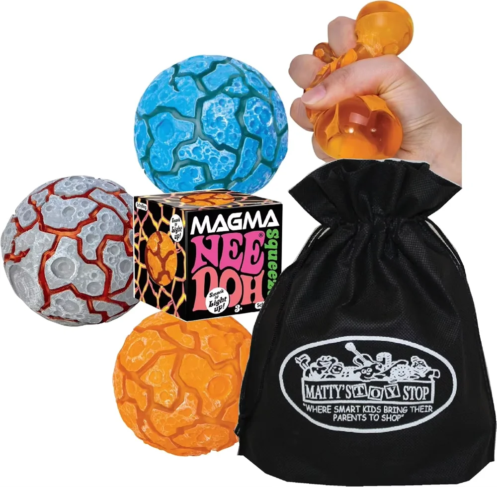 New Product NeeDoh Glitter Magma Ball Crunch Crunch Stress Relief Toy Squeeze Toy Nice Cube Sensory Toy For Adults Gifts