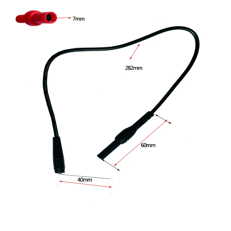 Multimeter Probes Ultra Fine Needle 4mm Interface Diameter 0.7mm Pure Copper Pvc Flexible Cord