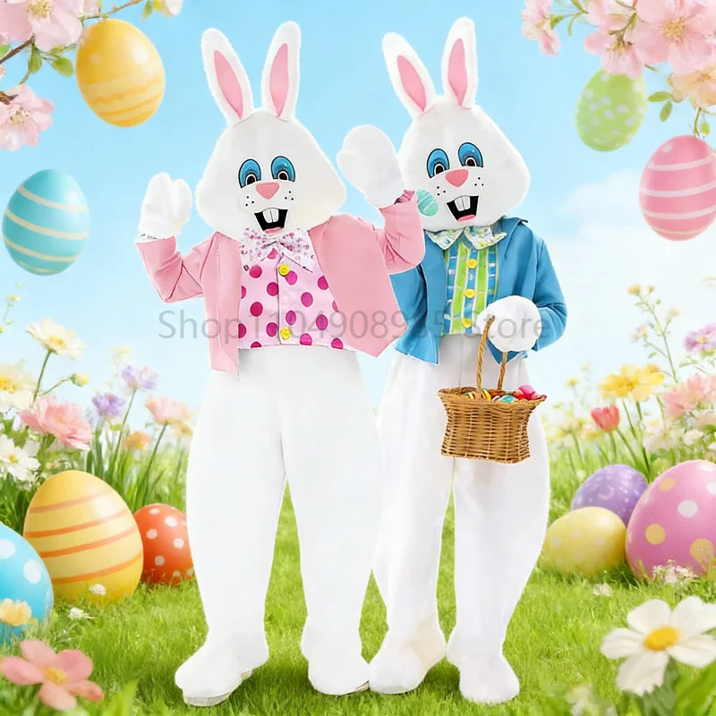 

Пасхальный костюм талисмана маленького кролика для девочек, комбинезон унисекс с кроликом для мальчиков, косплей для детей, карнавальная вечеринка, платье для выступлений