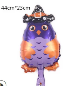25 Stück Mini Halloween Kürbis-Geist-Folienballons Fledermaus Totenkopf Kürbis Luftballons Kinder Horror Halloween Nacht Party Dekorationen – Detail 10