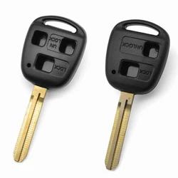 10Pcs OEM Key Case 2/3Button Transponder Remote Key Shell For Toyota Camry Corolla RAV4 Land Cruiser Prius Yaris