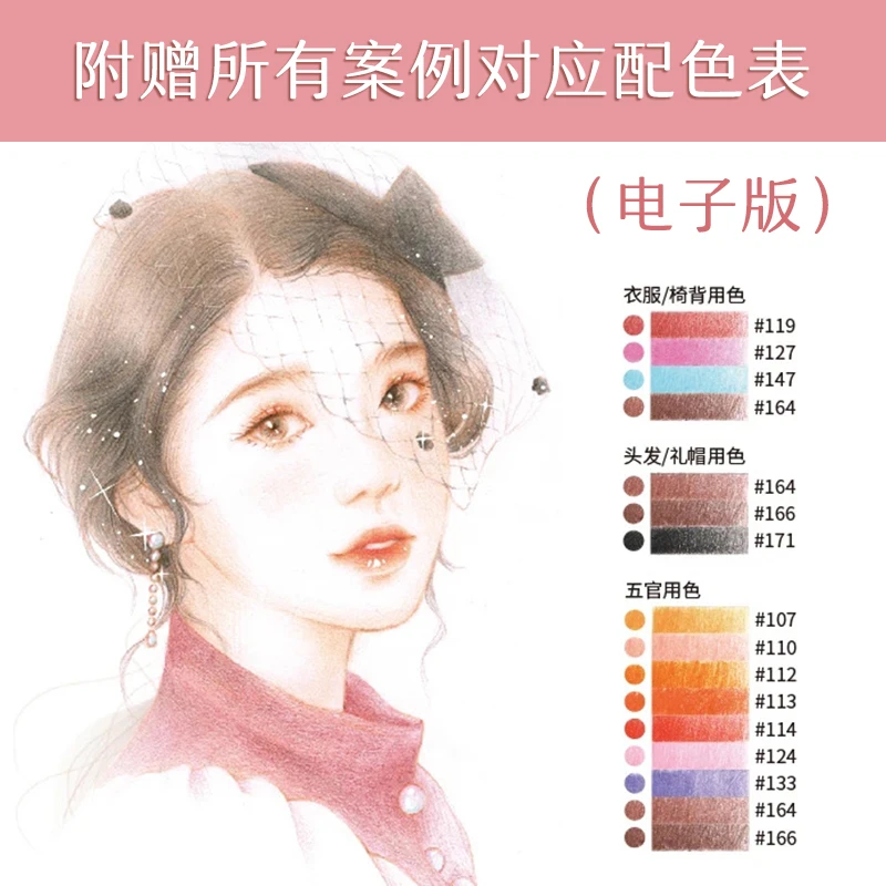 New Animal Plant Food Series Color Pencil Tracing Painting Book Sketch Copy Album Line Draft Practice Coloring Books