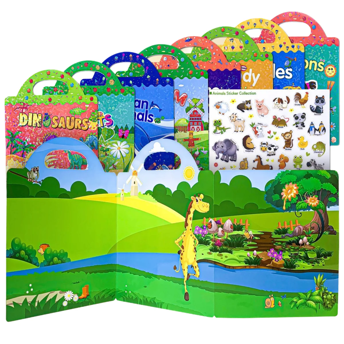 หนังสือสติ๊กเกอร์การศึกษาปฐมวัยสำหรับเด็ก - กิจกรรมด้านความรู้ความเข้าใจและเสริมสร้างการเรียนรู้สำหรับเด็กในธีมการขนส่ง