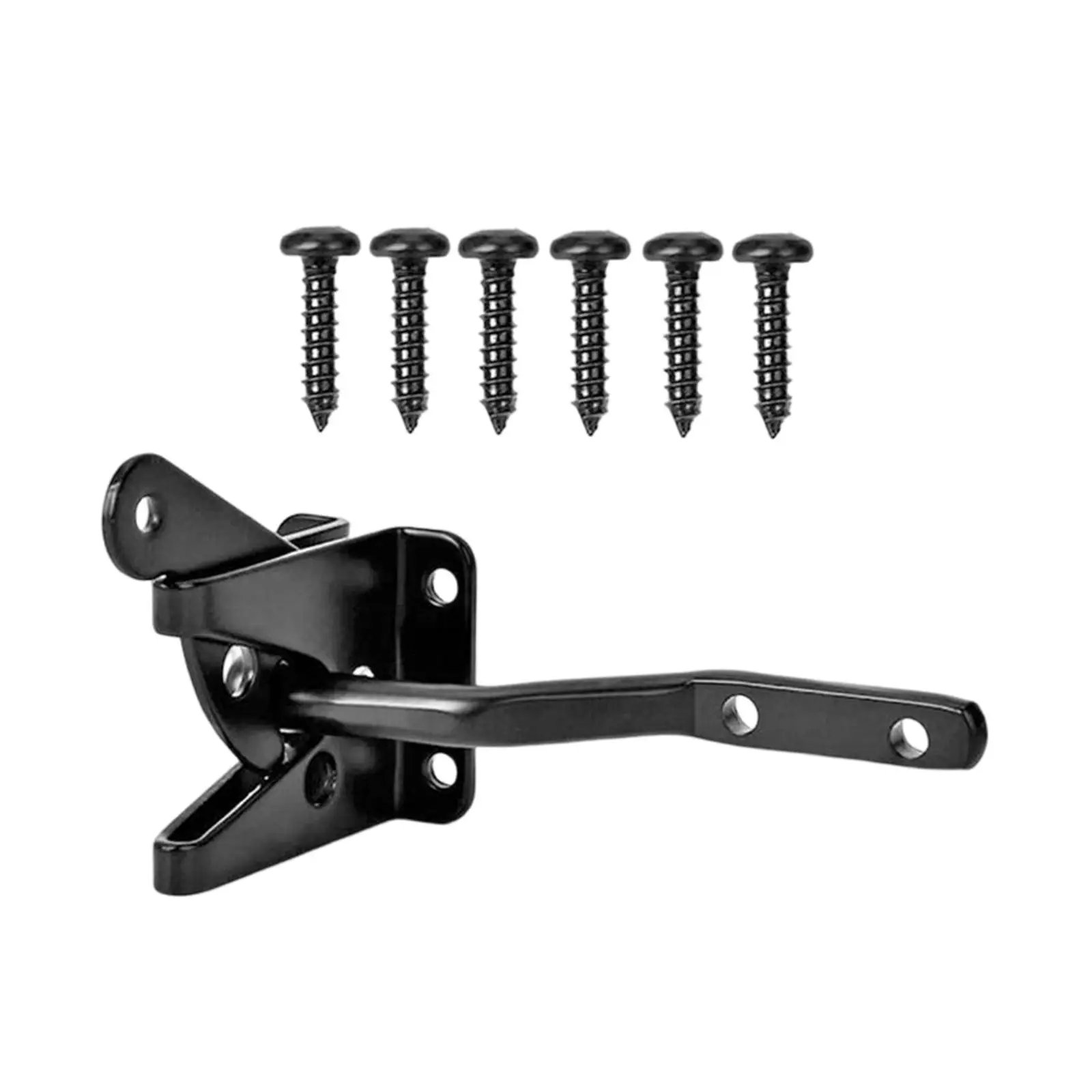 

Fence Gate Latch Self Locking Spring Loaded for Yard Outdoor Garden Metal Fence Shed