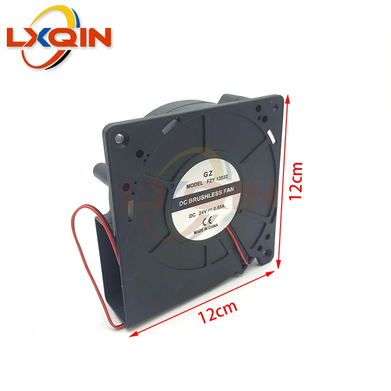 LXQIN 1PC durable suction fan 24v dc 12cm for polaris wit color infiniti phaeton large format printer machine