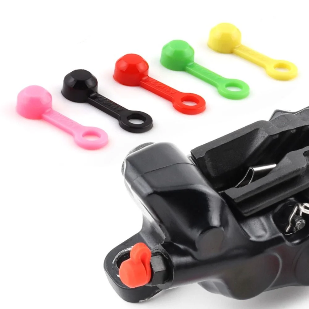 

10pcs Silicone Bike Bleed Nipple Cover Solid Color Caliper Cover Brake Screw Caps Soft Durable Oil Nipple Dust Cap Grease Nozzle