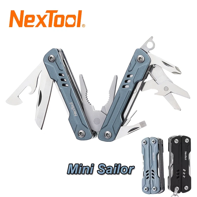

NexTool 11 In 1 Mini Sailor Pliers Multi Tool Folding Scissors Screwdriver Portable EDC Keychain Multitool Pocket Tool