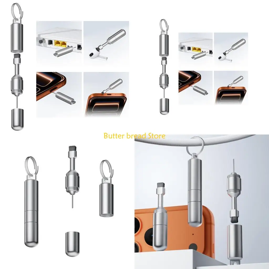 

Компактный инструмент для извлечения карт W89C с мягкой чистящей щеткой, брелок для телефонов, планшетов