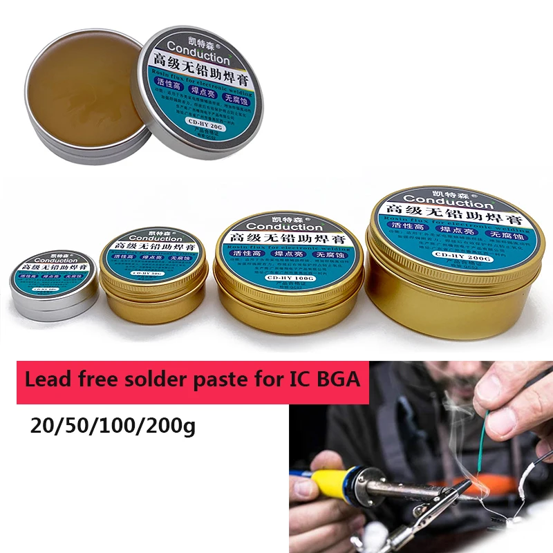 

Lead-free No-Clean Halogen-free BGA PCB Flux Paste No-Clean Solder/SMD Soldering Paste Flux Grease Phone Patch Welding Flux