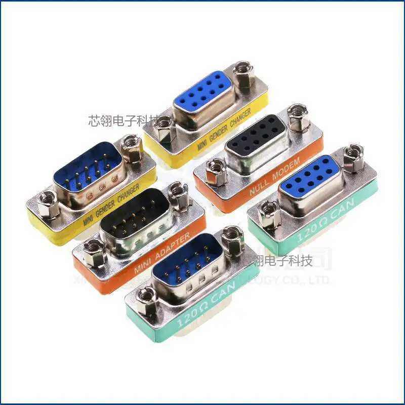1/5PCS DB9 9Pin Male to Female/Male to Male/Female to Female Mini Gender Changer Adapter RS232 Serial Plug Com Connector DB9