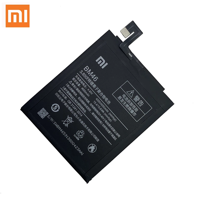 샤오미 레드미 오리지널 BM46 배터리, 풀 4050mAh, 노트 3, 노트 3 프로용, 휴대폰 배터리 교체, 무료 도구