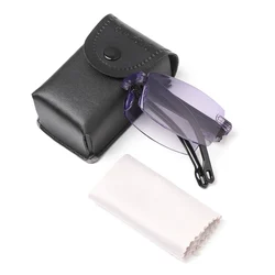 Folding Reading Glasses With Box Women Men Anti-blue Light Portable Eyewear Rimless Farsight Glasses Diopters +1.0 +1.5 To +4.0