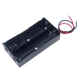 2X18650 Battery Holder Mobile Battery Clip 18650 Battery Case Holder With Wire Leads DIY 3.7V