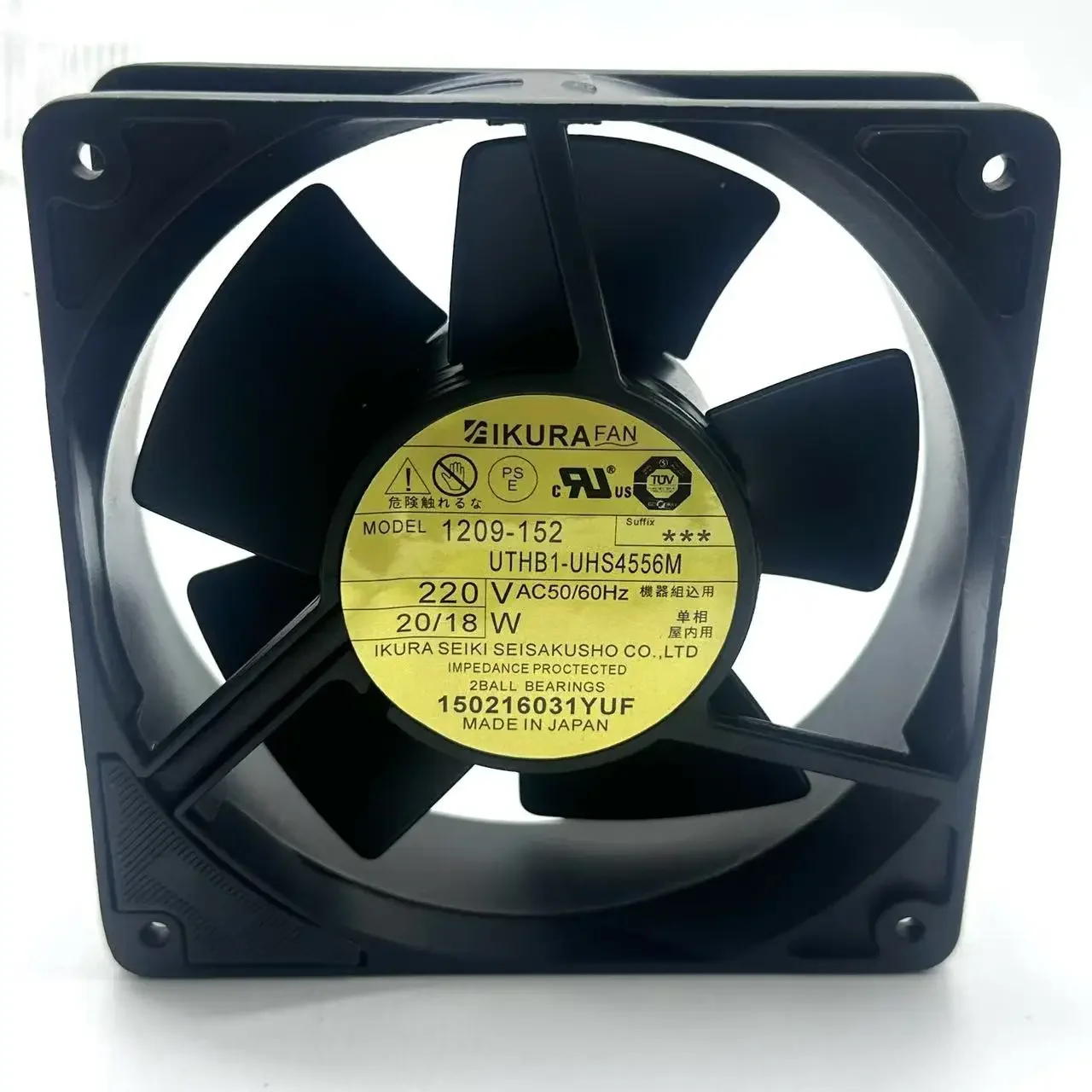 IKURA 1209-152 UTHB1-UHS4556W AC 220V 20/18W 120x120x38mm Server Cooling Fan