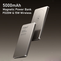 5000mAh Wireless Power Bank PD20W USB Type-C Fast Charging Compatible with For Magsafe for iPhone 16/15/14/13/12/11 pro Max
