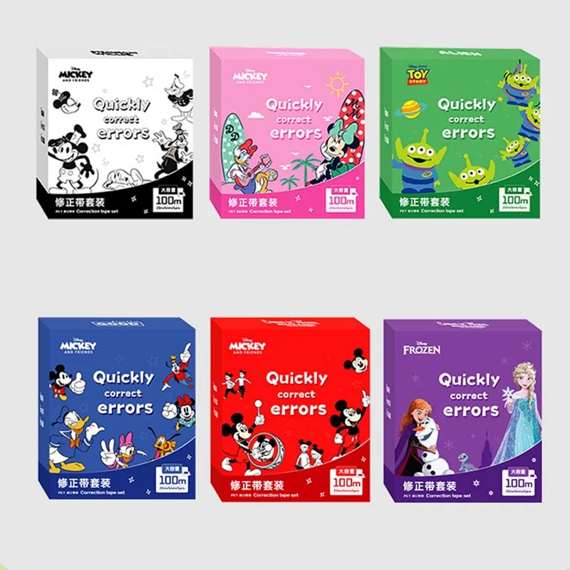 20pcs/lot 5mm*20M Disney Mouse Duck Monster Tape Cartoon Correction Tapes Decorative Sticker Album Stick Label