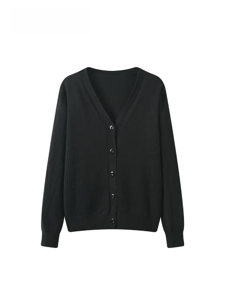 

plus Size Women's V-Ne Long Sve Knitwear Casual Sle Loose Fit Faionable Spring Top for Plump Sister Autumn Wear