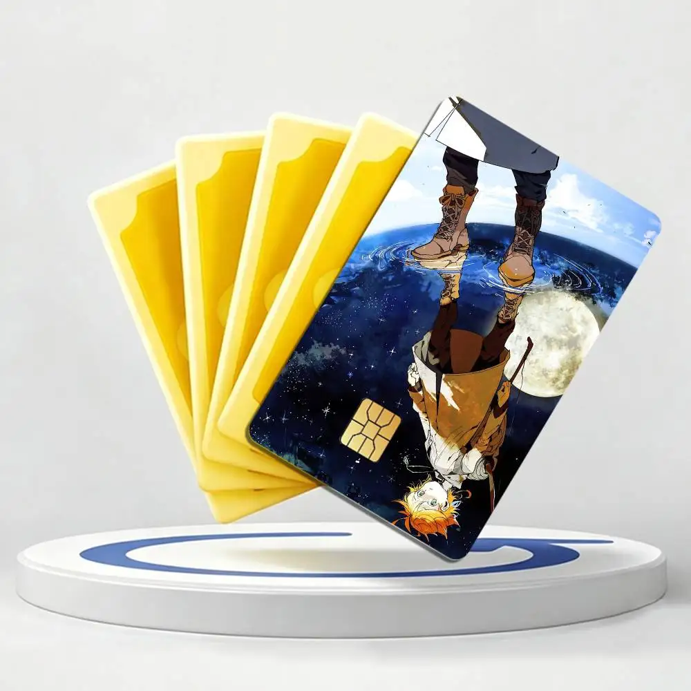 Emma TPN-Promised Neverland Card Stickers for Bank Access Protective Waterproof Film Cover Sticker Gift