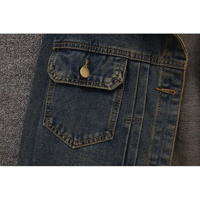 Veste en Jean Vintage pour Femme, Vêtement d'Extérieur, Haute Qualité, Mode Automne 2024, Adt Joker, Hong Kong, Manteau, Y Street