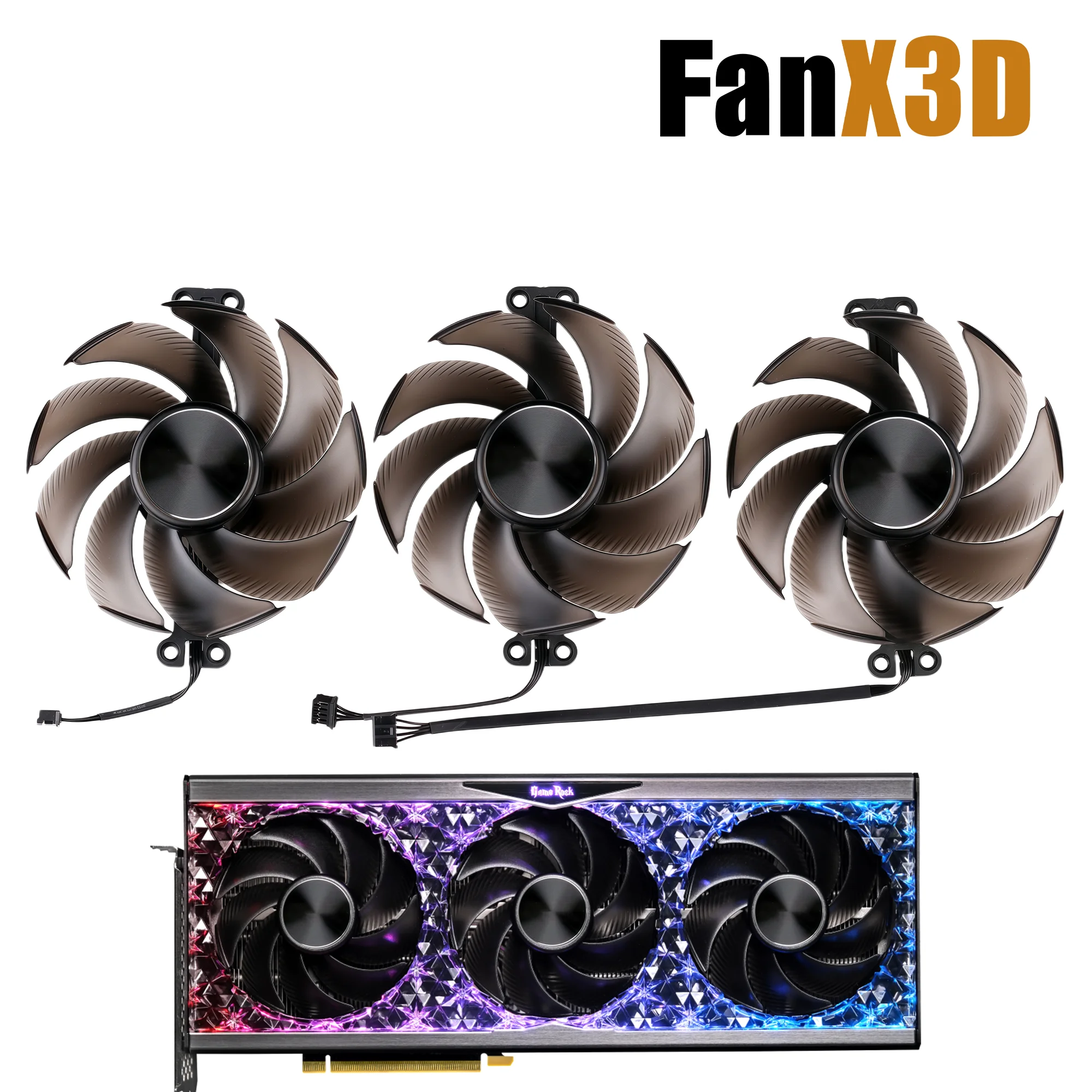 90mm TH9520B2H-PCB01 Cooling Fan For PALIT GeForce RTX 4070 Ti 4080 4090 GameRock GamingPro JetStream OC Graphics Card Cooler