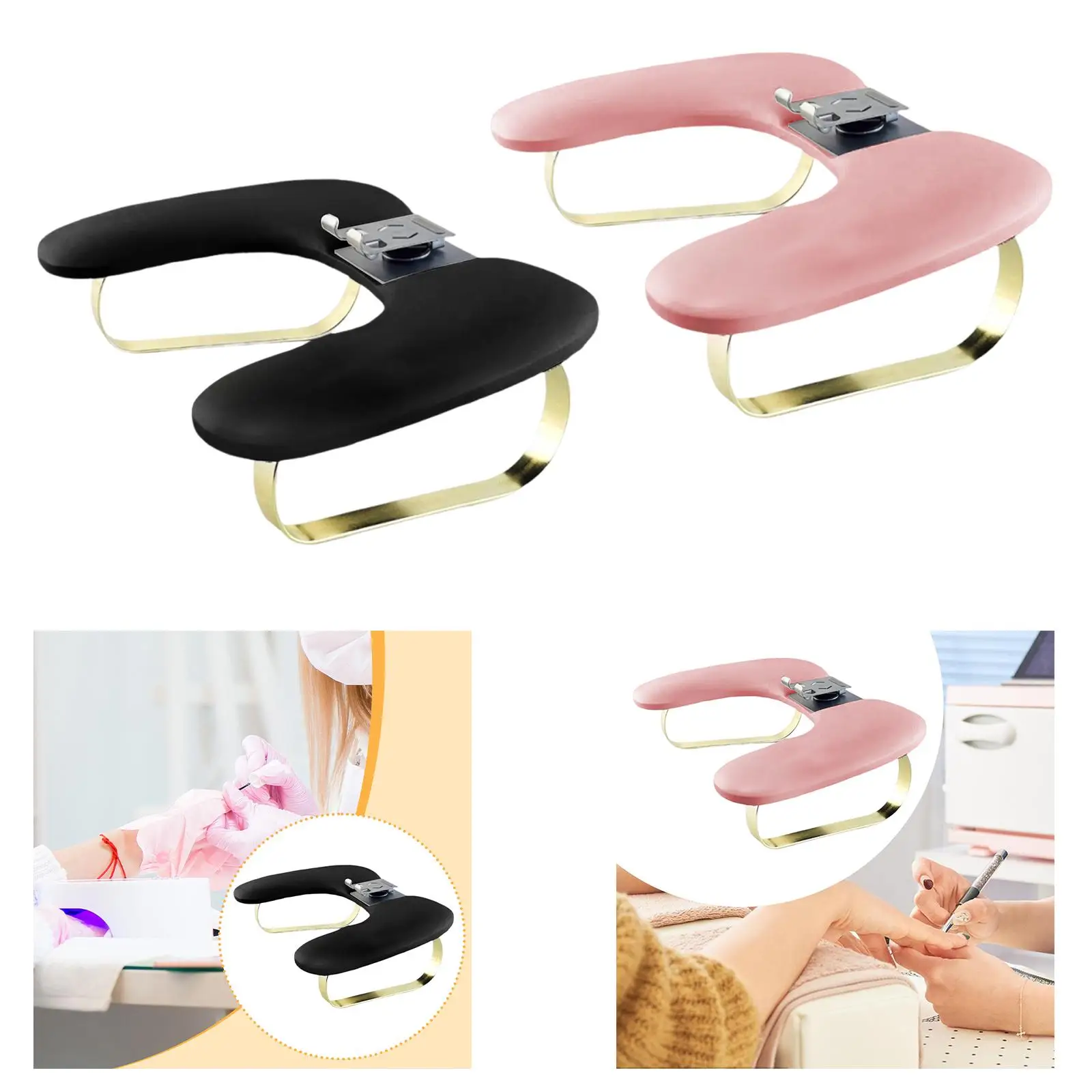 Nail Art Hand Rest Nail Arm Rest Pillow with Phone Holder Nail Table Station