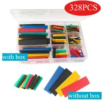 328PCS Heat Shrink Tubing 2:1 Shrink Wrapping Insulation Cable Waterproof Shrinkable Sleeve DIY Kits Thermoresistant Tube