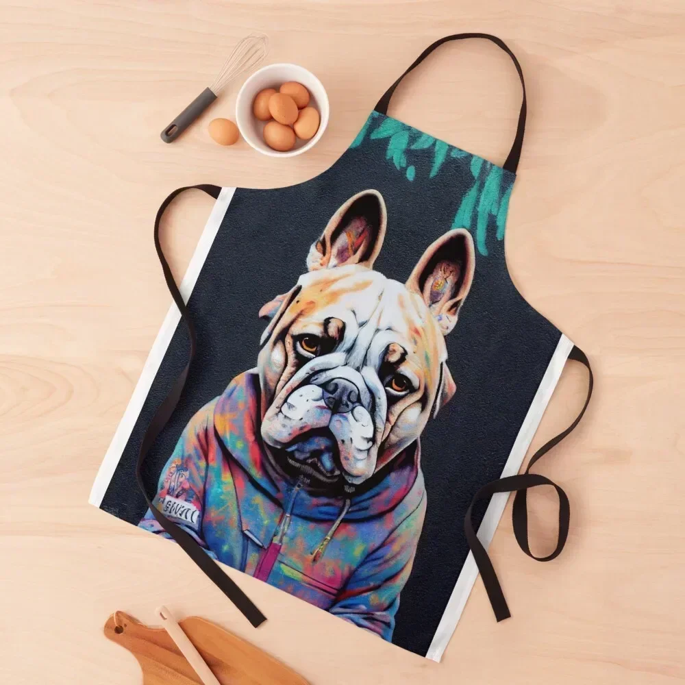 

bull dog hoodies Apron Kitchen Women Kitchens Men Woman Work beauty master Apron