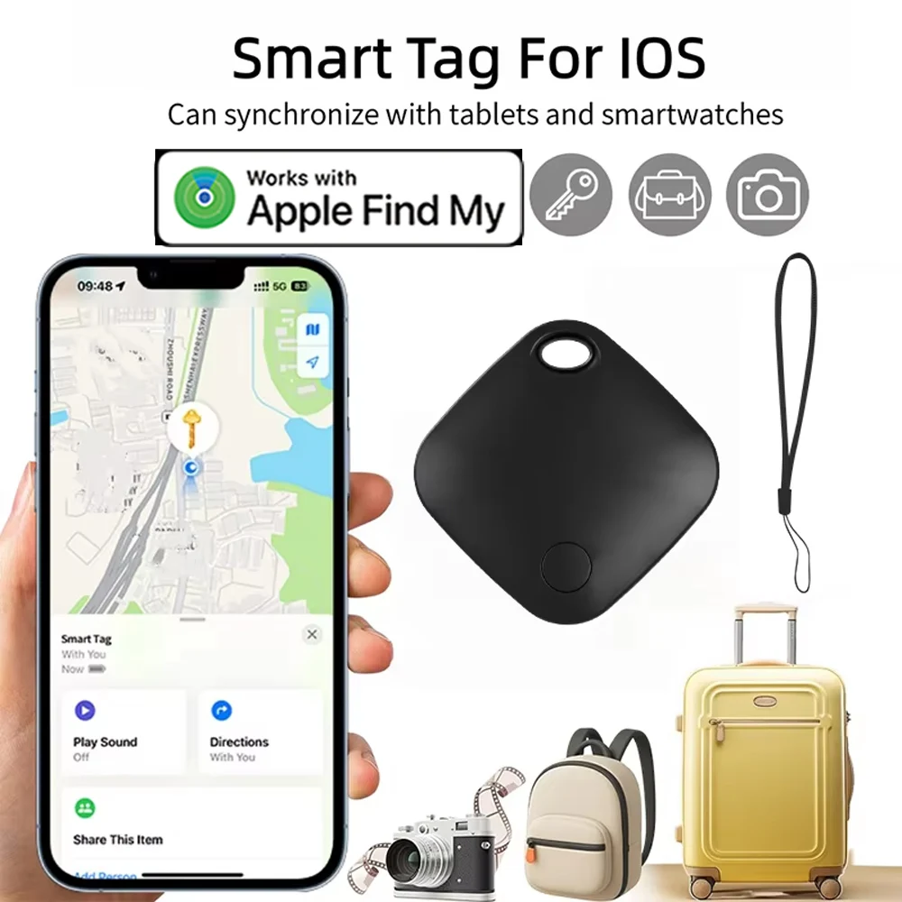 Vivilife Smart Location Tracker for Apple Find My App Anti-Lost Reminder Smart Tag Beyond Bluetooth Positioning for Luggage Bags
