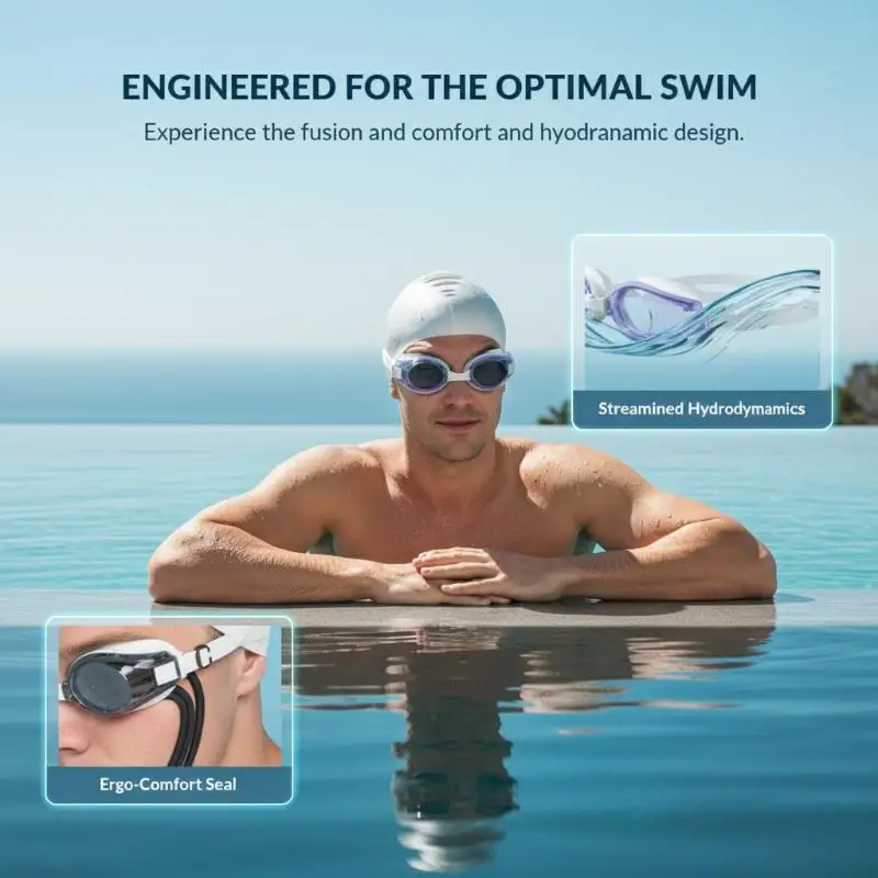 Anti Anti Fog UV Protection Swimming Goggles With Silicone Swim Cap Set For Adults Water Sports - Aliexpress Deal