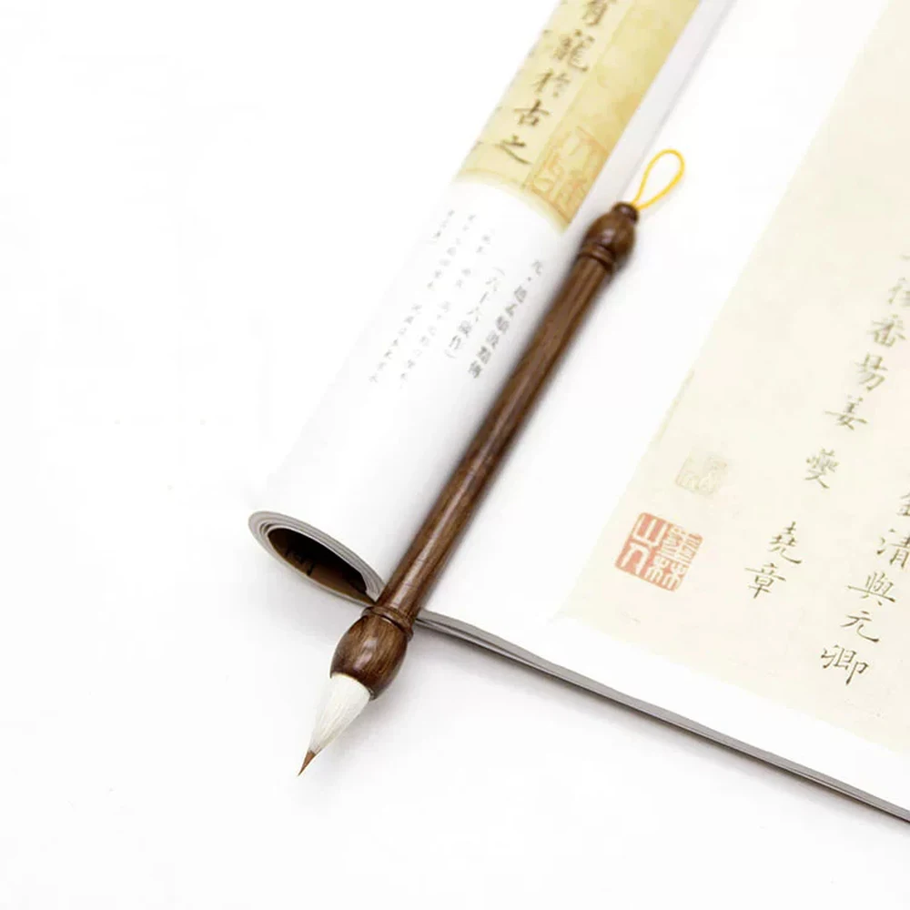 Iris Weasel & Goat Hair Mixed Brush -Sutra Copying, Fly-Head Small Regular Script, Tang-Style Paper-Wrapped Chicken-Spur Brush