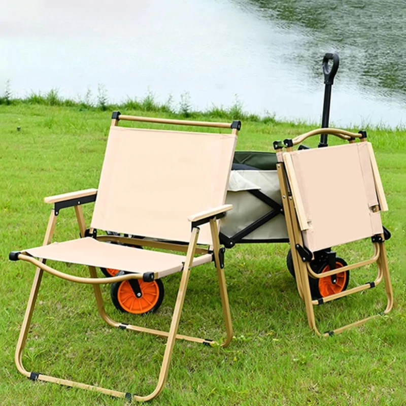Relax Armchair Camping Chair High Backrest Lightweight Camping Chair Foldable Nordic Muebles De Campamento Sports Entertainment view 2