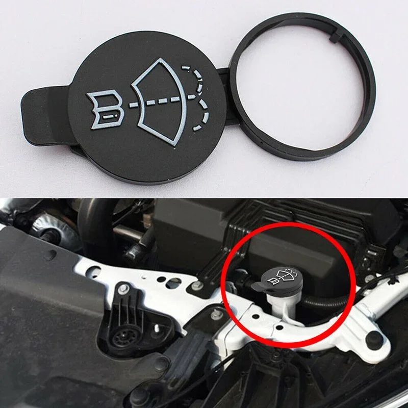 

Windshield Wiper Washer Fluid Reservoir Tank Cap for Buick Cadillac Chevrolet Plastic Black Universal Car Decor Accessories