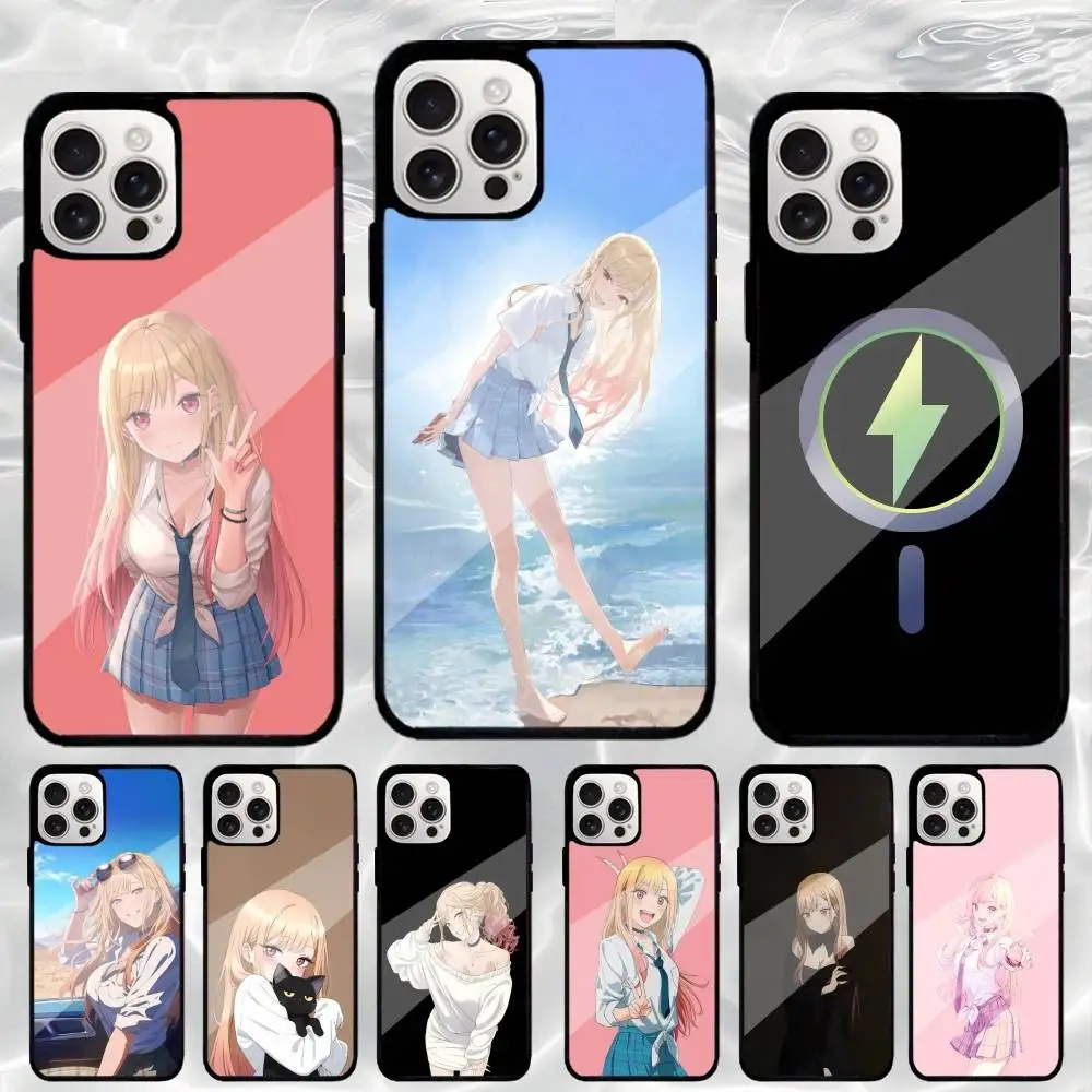 

K-Kitagawa Comics M-Marin Phone Case For iPhone17,16,15,14,13,12,11 Plus,Pro Max Magnetic Magsafe Wireless Charging