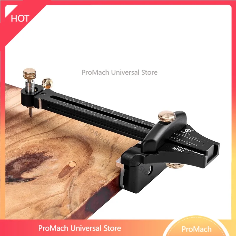 HD-27 woodworking scriber, aluminum alloy, high-precision single-rod scriber, multifunctional measuring tool