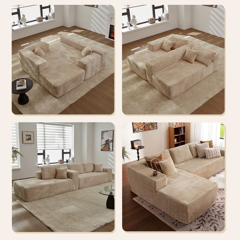 Vacuum Compression Sofa Cotton Tofu Block Module Combination Simple Living Room Small Apartment Sofa