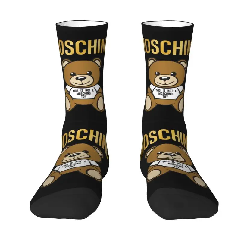 

M-Moschinos Bear Men Women Crew Socks Unisex Cool 3D Print Dress Socks