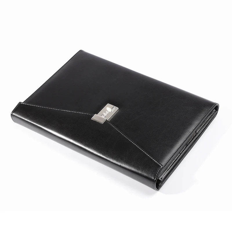 

A4 Organizer Folder Document Bag with Lock Desk File Cabinet Box Office Padfolio Briefcase Stationery Storage Case Accessories