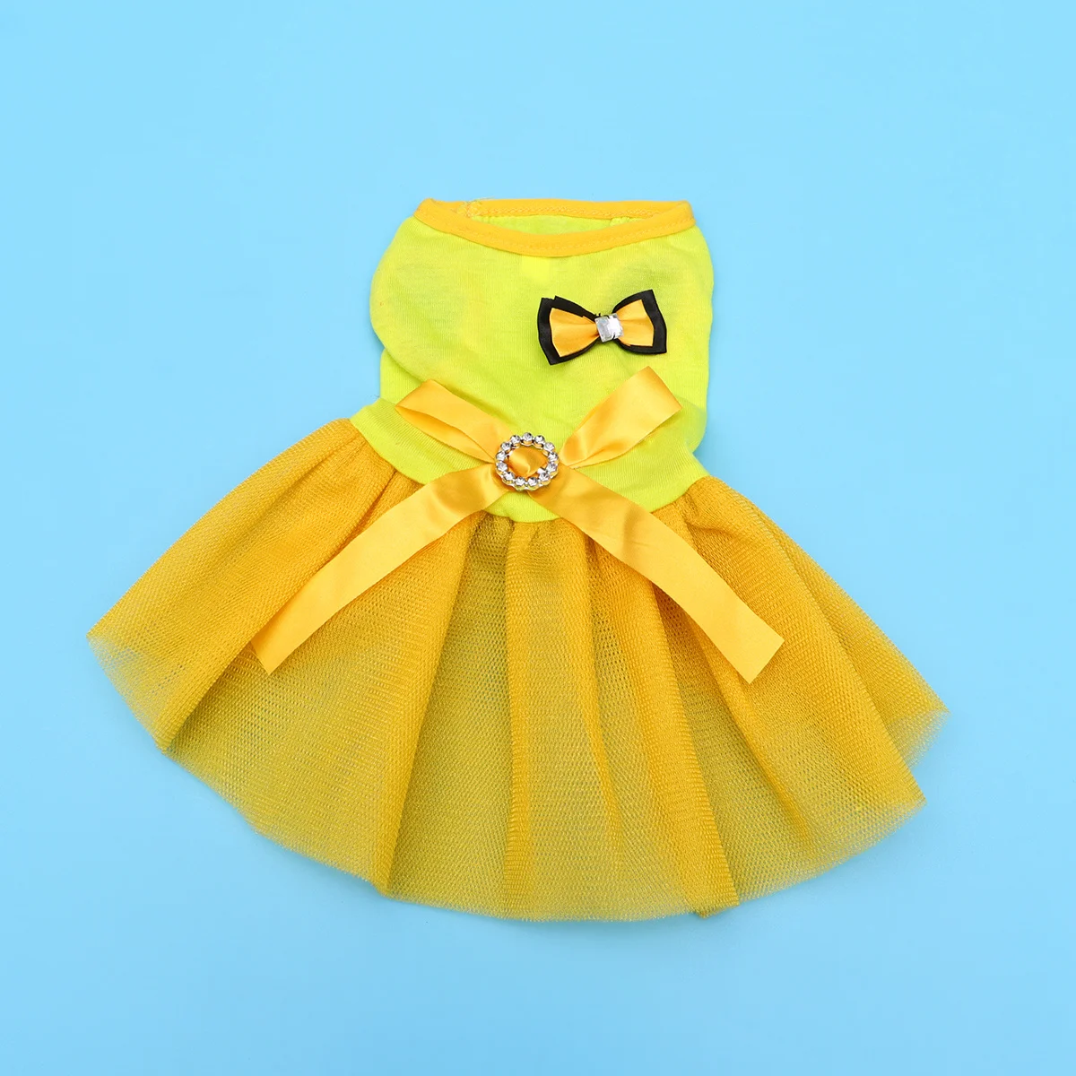 

Puppy Costumes Pet Dress Bowknot Tutu Skirt Clothes for Small Dogs Special Occasions S Yellow Dog Tutu Dress Pet Clothes