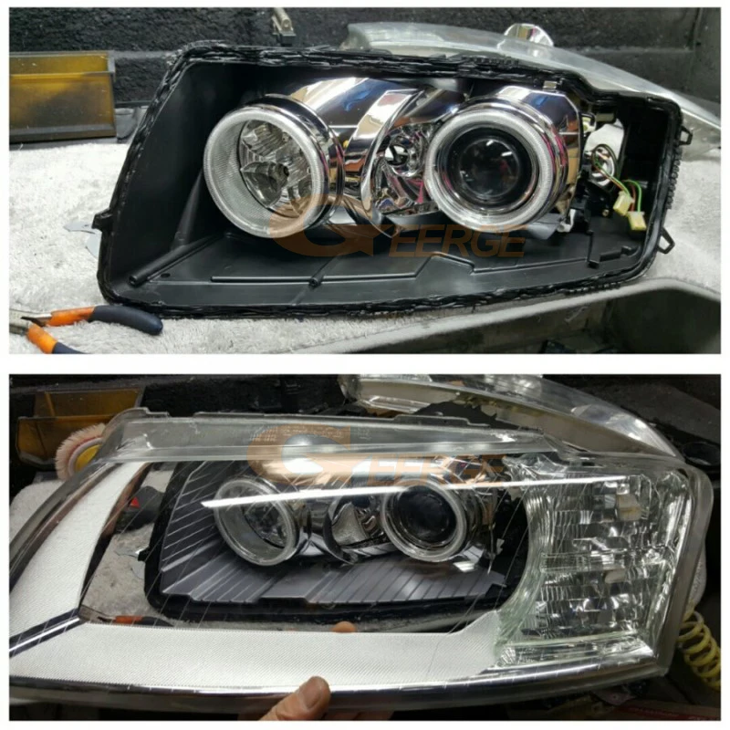 For Audi A8 S8 4E D3 2002 2003 2004 2005 2006 2007 2008 2009 2010 Excellent Ultra Bright CCFL Angel Eyes Kit Halo Rings