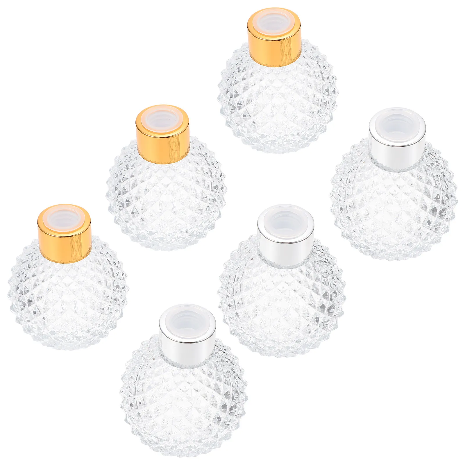 

6 шт. пустых стеклянных флаконов для духов, 100 мл, многоразовые контейнеры для парфюмерии, прочные, практичные, модные подарки, флаконы для ароматов