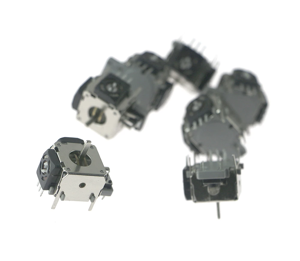 100 قطعة/الوحدة ل XBOX 360 عصا التحكم ثلاثية الأبعاد المعادن التناظرية العصي ثلاثية الأبعاد عصا التحكم التناظرية لجزء إصلاح وحدة تحكم PS2