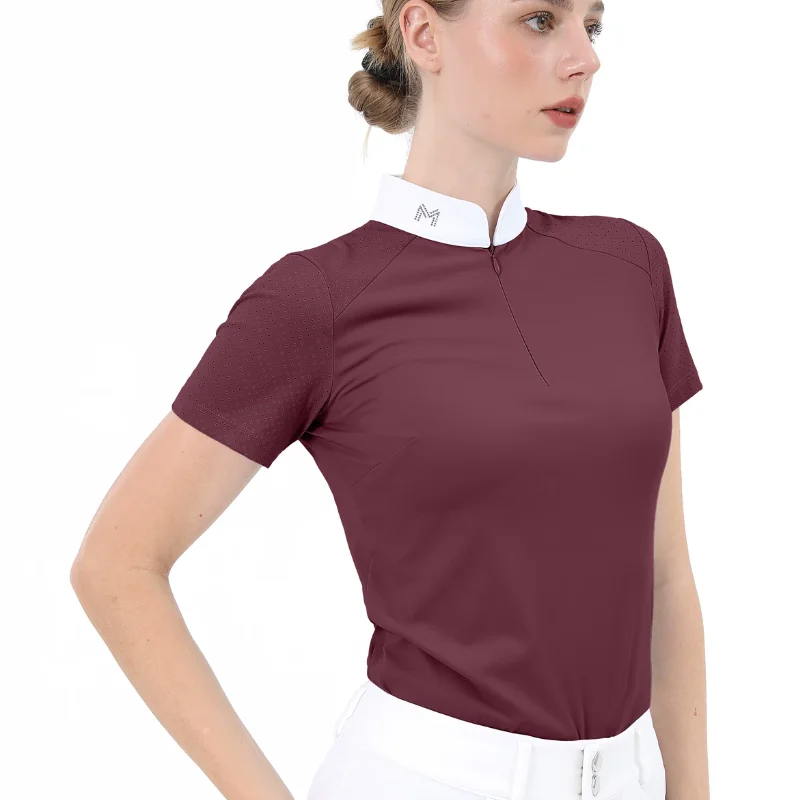 female-professional-short-sleeved-equestrian-t-shirt-polo-shirt-equestrian-clothing-competition-top