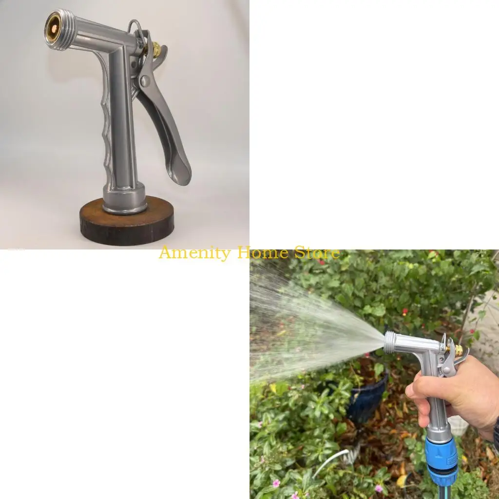 F26C Rustproof 5 Inch Zinc Alloy Garden Guns Nozzle with Multiple Modes
