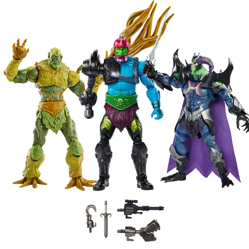 He-man/فكي الفك/الهيكل العظمي الملك/Moss Man 7 بوصة عمل الشكل He-man ديلوكس MOTU الشرير نموذج دمية