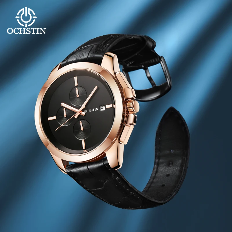 

Ochstin's new product, new 202 pilot series, trendy and fashionable, multifunctional quartz movement men's quartz watch