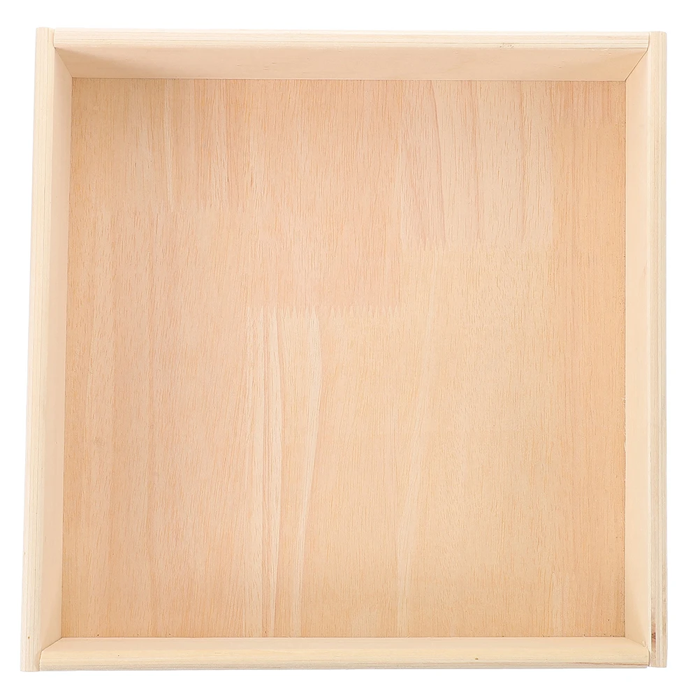 

Kids Box Toy: Wooden Indoor Sandbox Square Play Tray Montessori Style Storage Table For Small Spaces Sand Pit Children