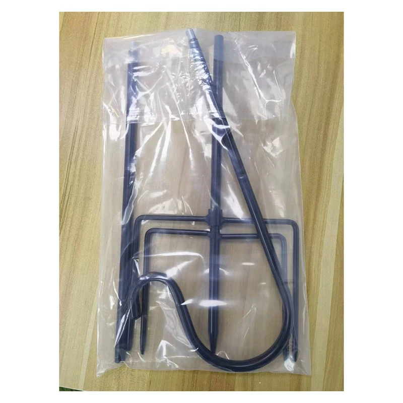 PORK-Outdoor Shepherd's Hook, Heavy Duty Bird Feeder Post For Hanging Lanterns, Bird Feeders With 5-Foot Base