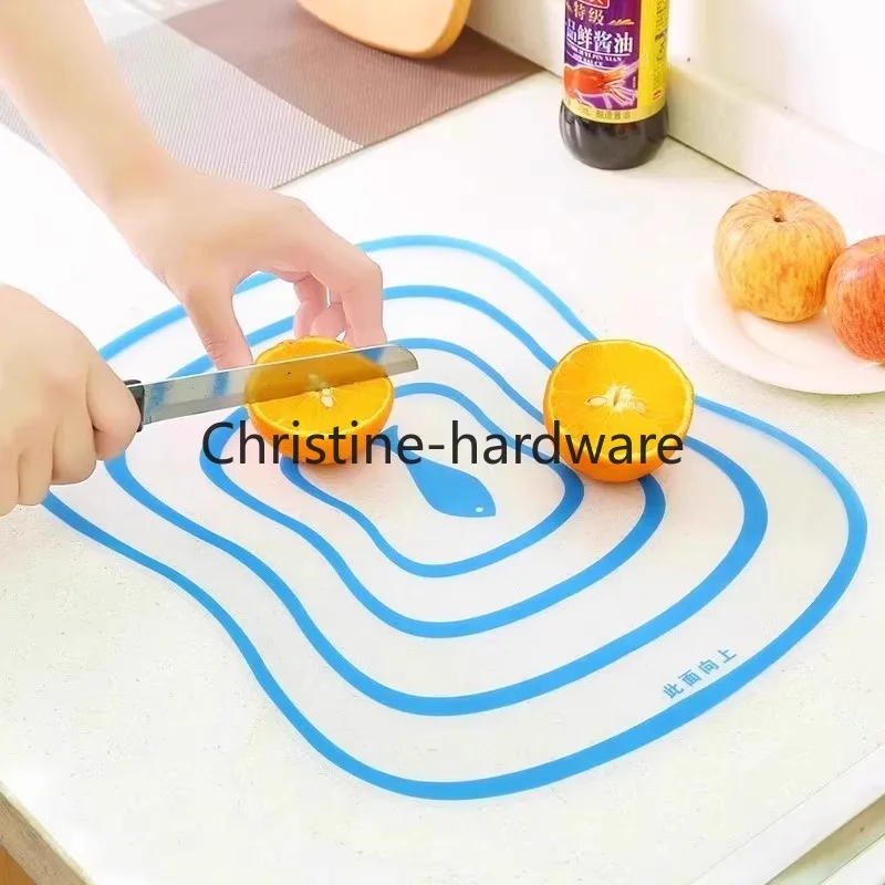 Extra Thick Flexible Plastic Cutting Board Mats With Food Icons, (Set of 4) -Prevents Slipping - Prevents Cross Contamination