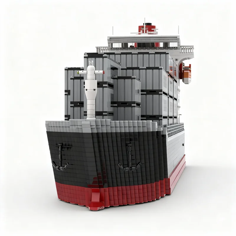 22585pcs MOC Container Ship City Cargo Model Building Blocks Construction Toys Creative Christmas Gifts Education Idea DIY